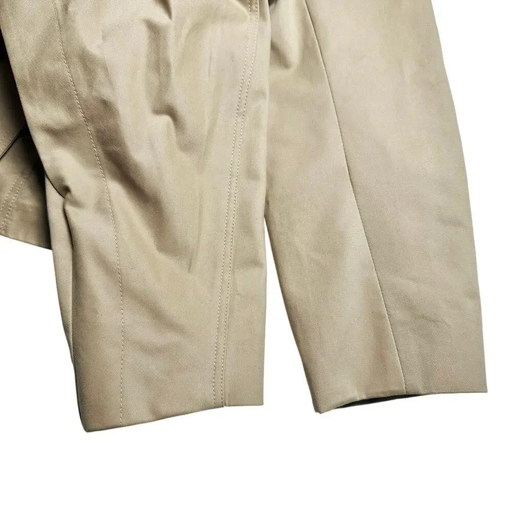 Banana Republic | Women | Beige Chic Cape Back Belted Short Trench Coat | Small - Picture 14 of 16